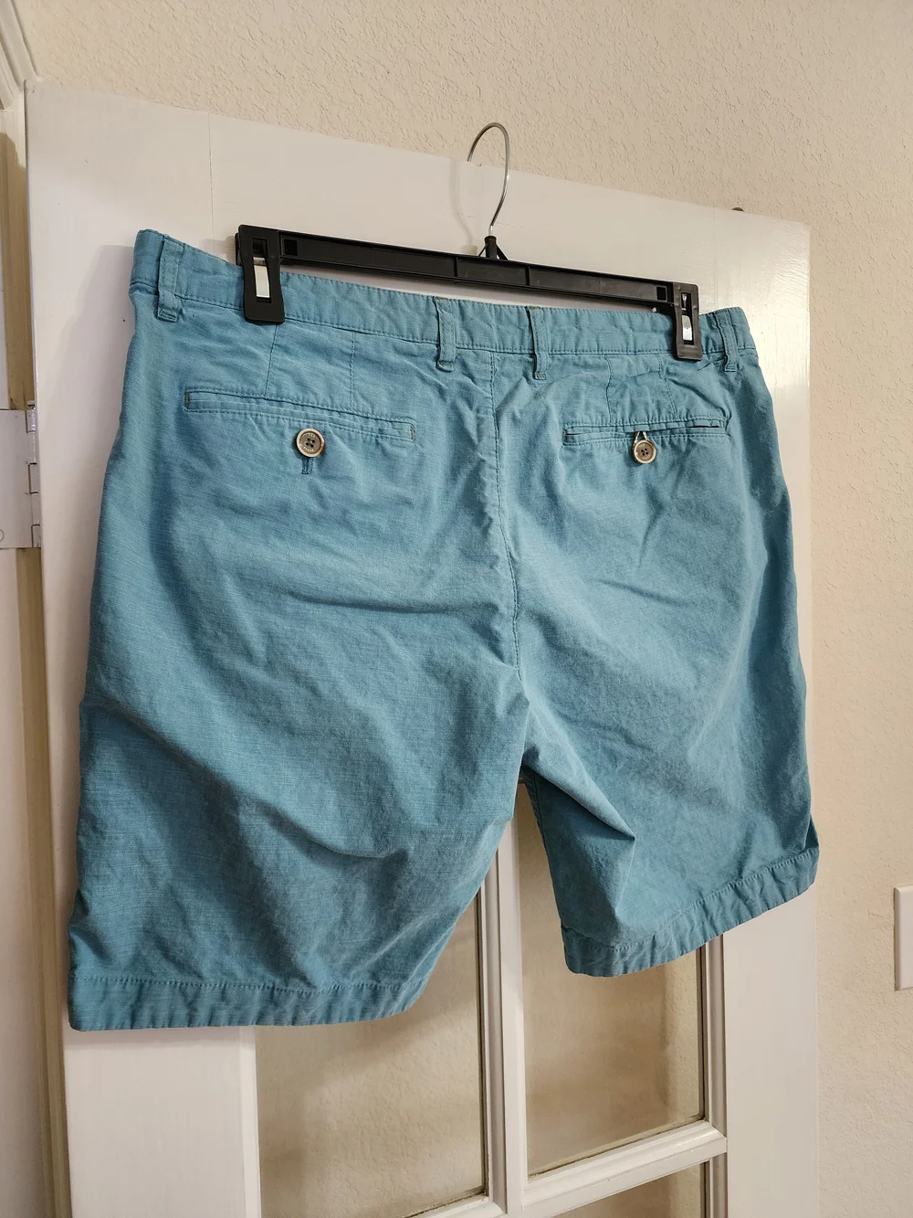 Ted Baker London Men's 36R Aqua Blue Cotton Chino Shorts